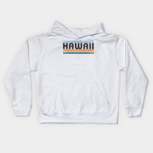 80s Retro Vintage Hawaii USA Kids Hoodie